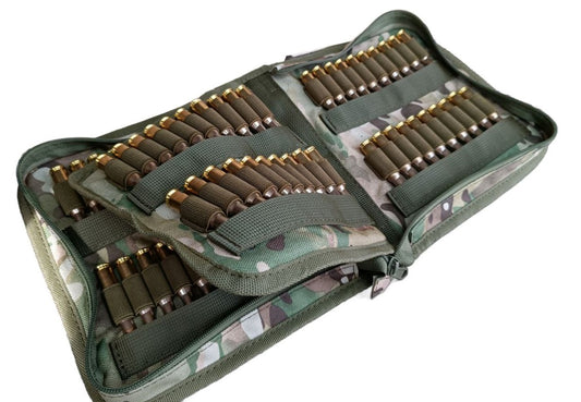 Сумка-патронташ закрита для 308 Win, 6.5 Cr, 243  на 80 шт GEN 3 мультикам з карманом та моллі