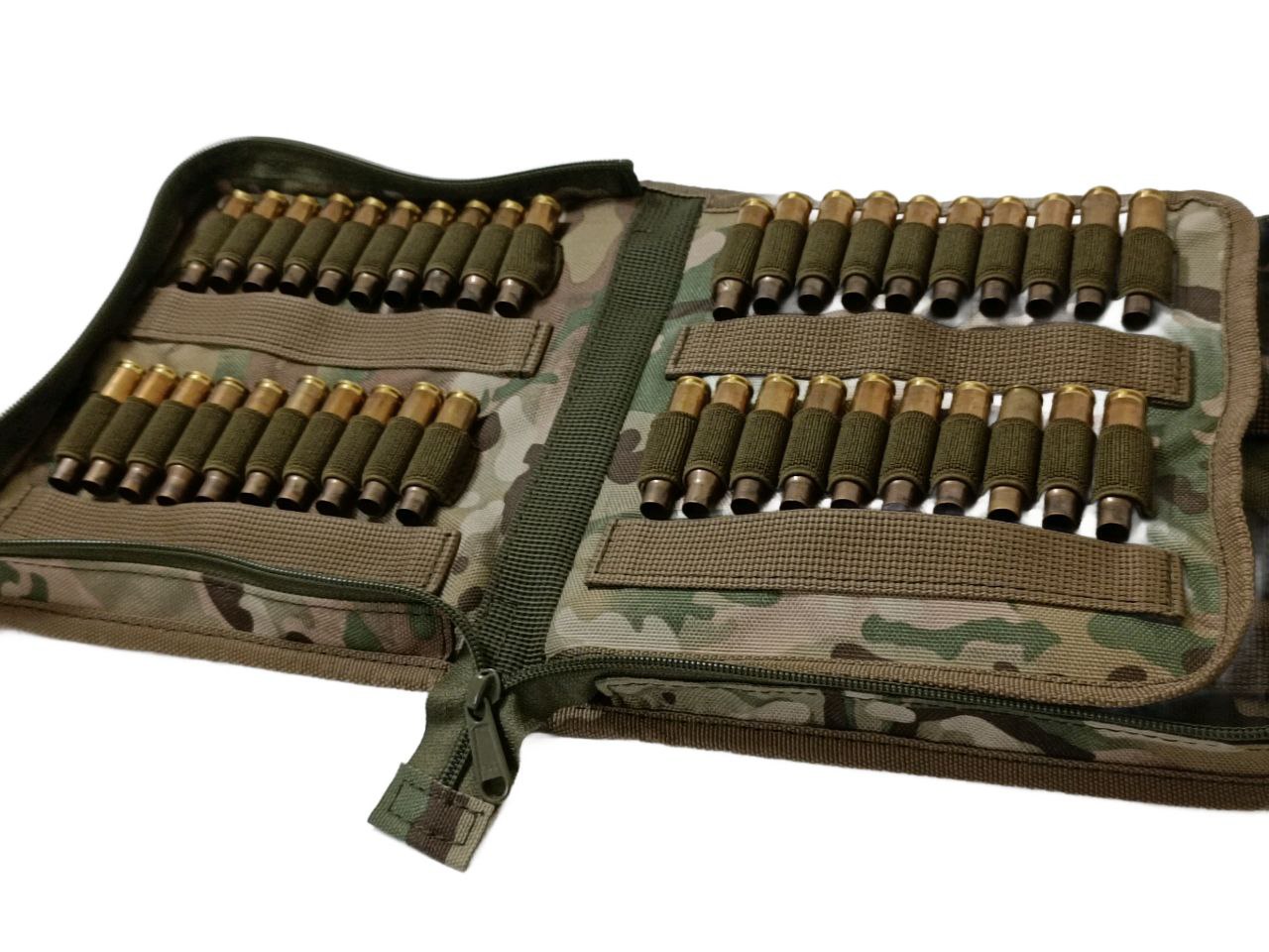 Сумка-патронташ закрита для 308 Win, 6.5 Cr, 243  на 80 шт GEN 3 мультикам з карманом та моллі