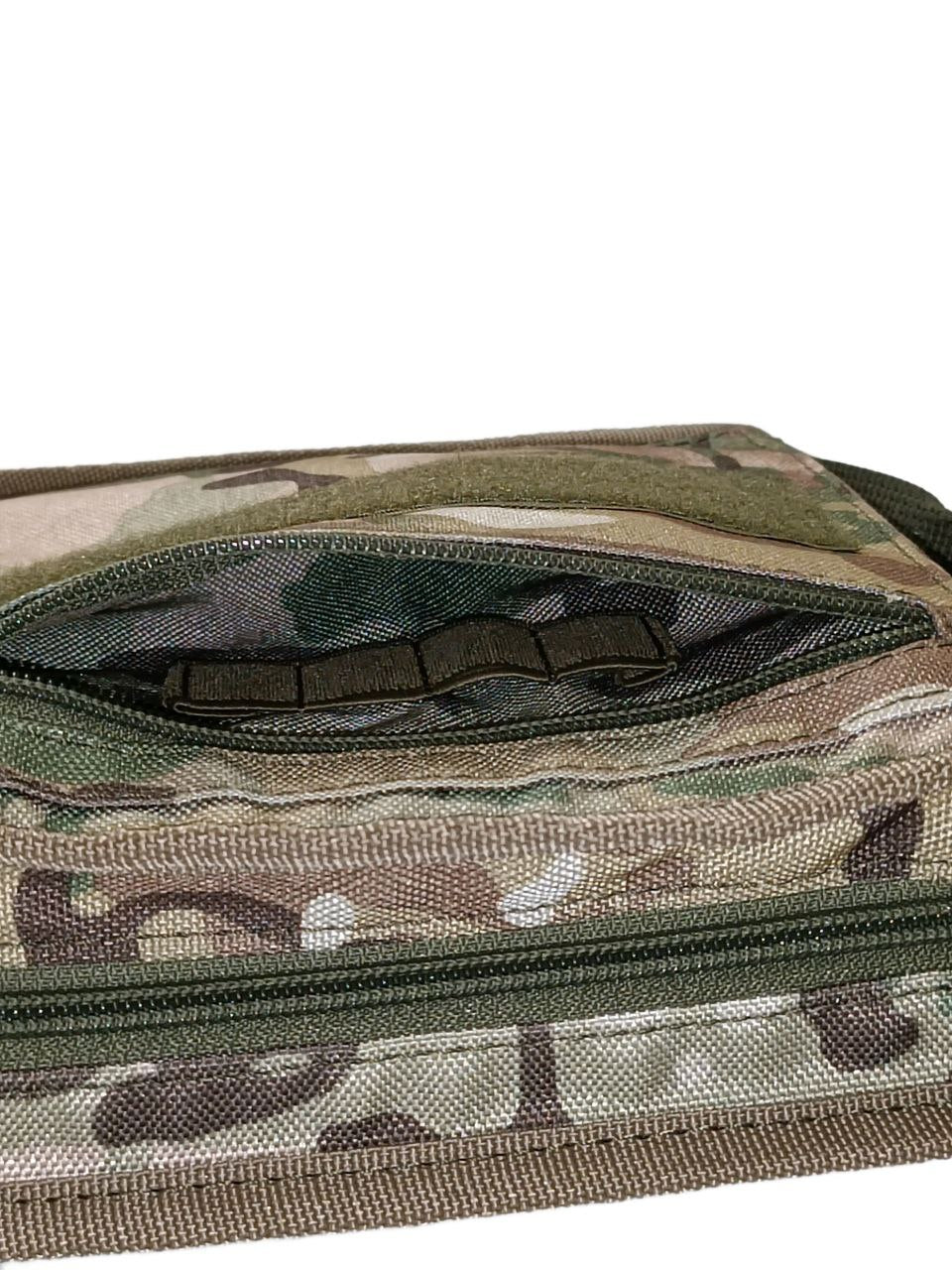 Сумка-патронташ закрита для 308 Win, 6.5 Cr, 243  на 80 шт GEN 3 мультикам з карманом та моллі